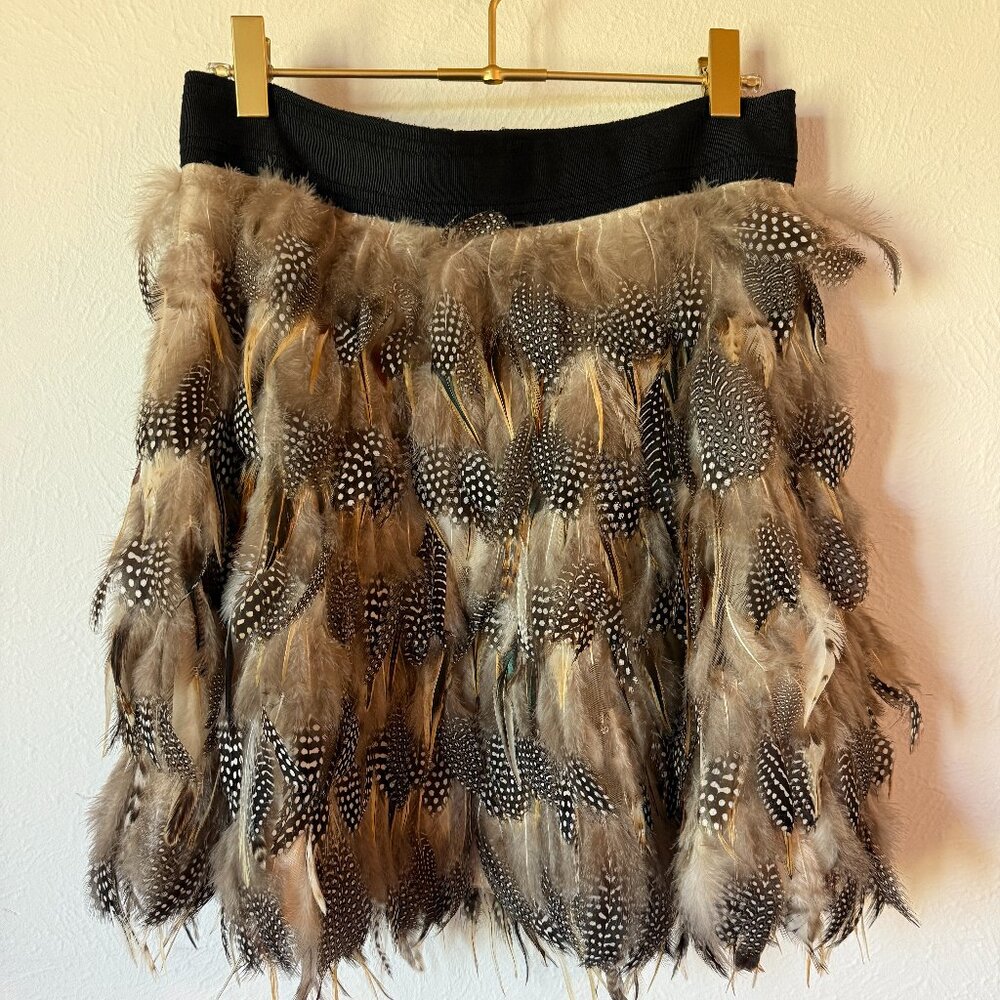 Alice + Olivia Feather Skirt